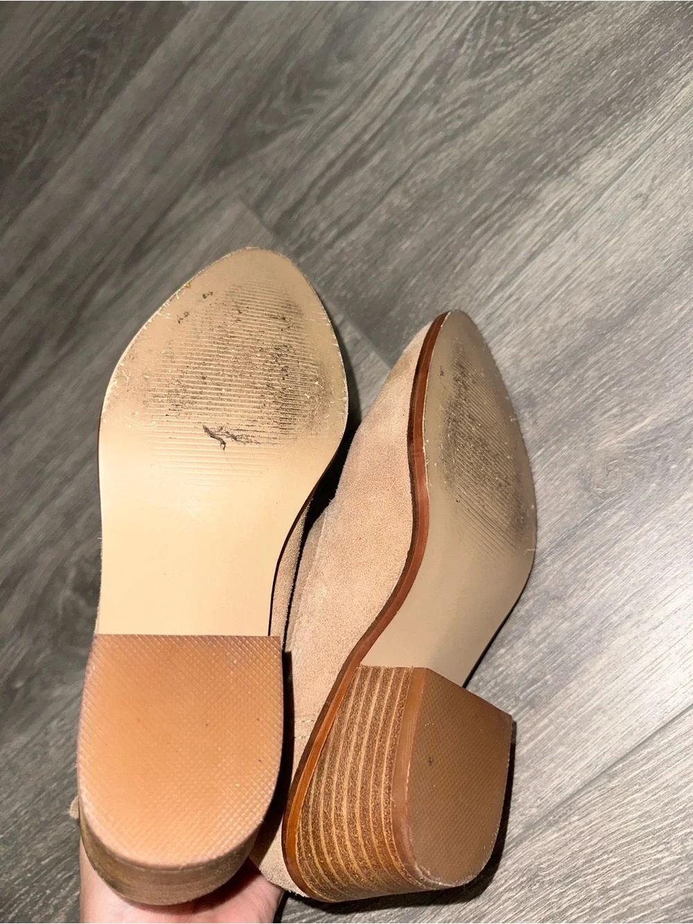Steve Madden Tan Suede Pointed Ankle Booties